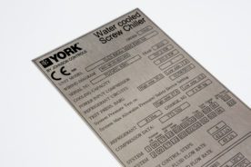 Inox - Naamplaat - Lasergravure - Machinebouw