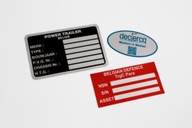 CE typeplaat LABEL - Aluminium