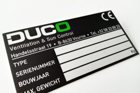 Aluminium - CE Typeplaat - Frezen/Graveren 