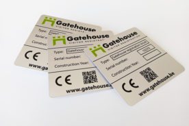 Aluminium - Naamplaat - Frezen/Graveren - barcode